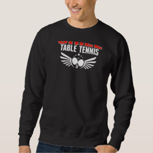 Sweatshirt Chili Ping Pong Équipe de Tennis de Table Chilie