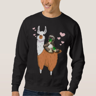 Sweatshirt Chill Out Sloth Rides Llama tendance