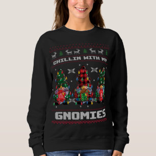 Sweatshirt Chillin' avec mes Gnomies Christma Pajamas