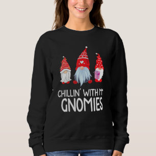 Sweatshirt Chillin' With My Gnome Funny Gnome Christmas Paj
