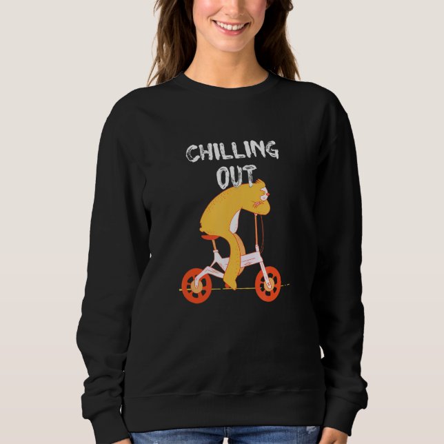 Sweatshirt Chilling Out Sloth Vacances Sloth Tour été Holi ét (Devant)