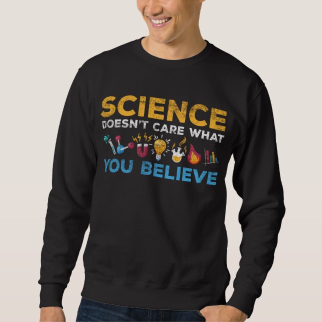 Sweatshirt Chimie et physique Scientifique Sciences Thème (Devant)
