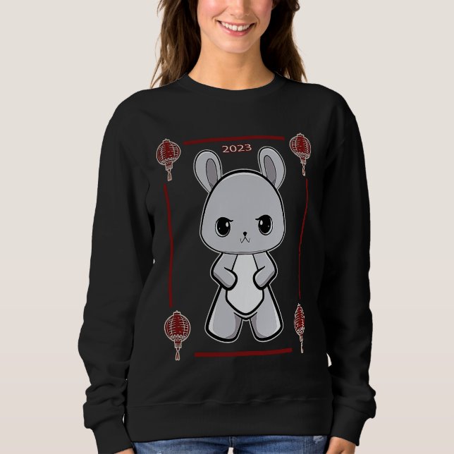 Sweatshirt Chinese New Year Rabbit  1 (Devant)
