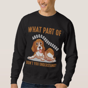 Sweatshirt Chiot-Beagle de chiot têtu Beagle