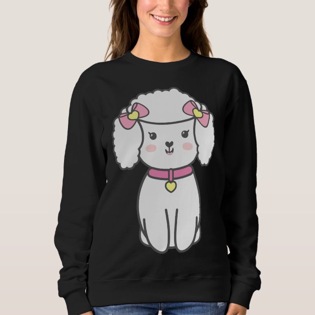 Sweatshirt Chiot de caniche (Devant)
