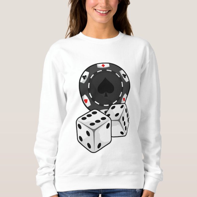 Sweatshirt Chip & Dice pour Poker (Devant)