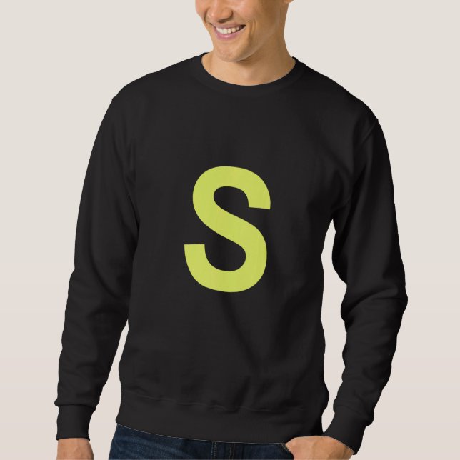 Sweatshirt Chipmunk Halloween Carnival Group Costume Letter S (Devant)