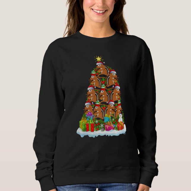 Sweatshirt Chipmunk  Xmas Holiday  Chipmunk Christmas Tree (Devant)
