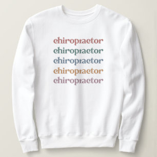 Sweatshirt Chiropraticien Rétro Chiropratique Chiro Cadeaux d