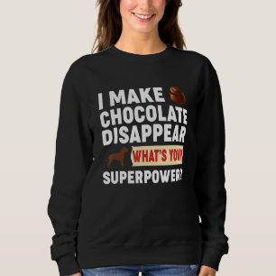 Sweatshirt Chocolat Barre de bonbons Baker Junk Alimentation 