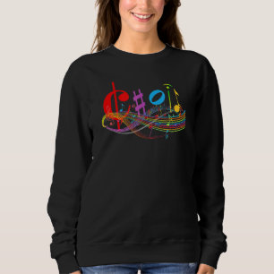 Sweatshirt Chorale Symboles De Musique Classe Favorite Retour