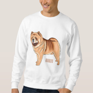 Sweatshirt Chow Chow dog cartoon