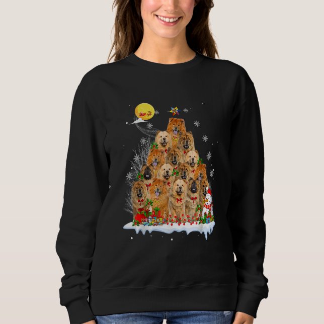 Sweatshirt Chow Chow Dog  Matching Santa Chow Chow Christmas  (Devant)