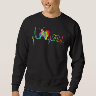 Sweatshirt Chow Chow Maman Papa Hearbeat Tie Dye Chien