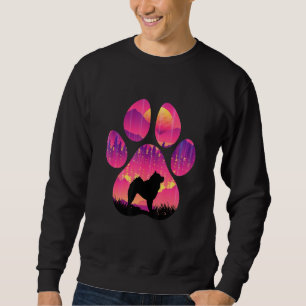 Sweatshirt Chow Chow Patte Maman Papa Chien  Femmes Hommes