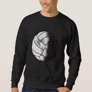 Sweatshirt Christ de volleyball