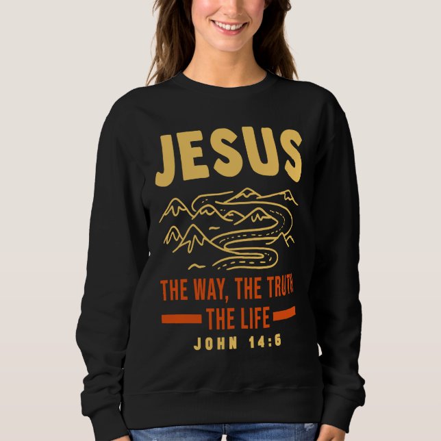 Sweatshirt Christian Bible Verse Faith Believer Follower (Devant)