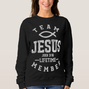 Sweatshirt Christian Gift Team Jésus Dieu religieux