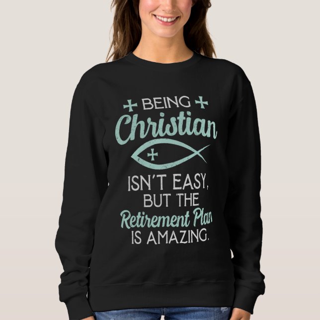 Sweatshirt Christian Le Régime De Retraite Est Extraordinaire (Devant)