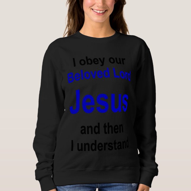 Sweatshirt Christian lifestyle Multilingual Series English ve (Devant)
