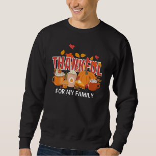 Sweatshirt Christian Thanksgiving Citrouille famille MERVEILL