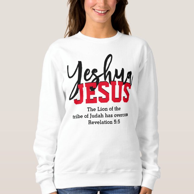 Sweatshirt Christian YESHUA JESUS (Devant)