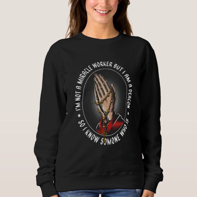Sweatshirt Christianity Miracle Christian Jesus Religion Chur (Devant)