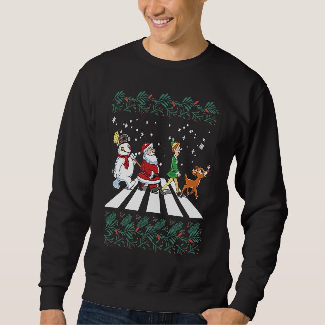 Sweatshirt Christmas Arbey Road  Christmas (Devant)