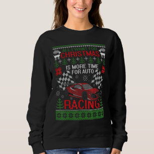 Sweatshirt Christmas Auto Racing Funny Ugly Sweater
