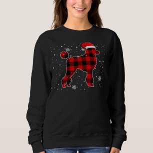 Sweatshirt Christmas Buffalo Plaid Dog Christmas Pooda Pa