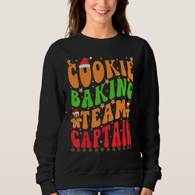Sweatshirt Christmas Cookie Baking Team Captain  Gingerbread (Devant)