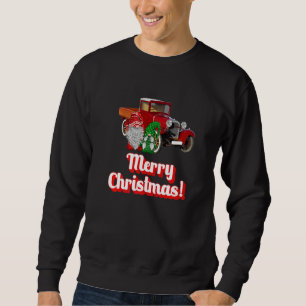 Sweatshirt Christmas Cute Gnome Vintage