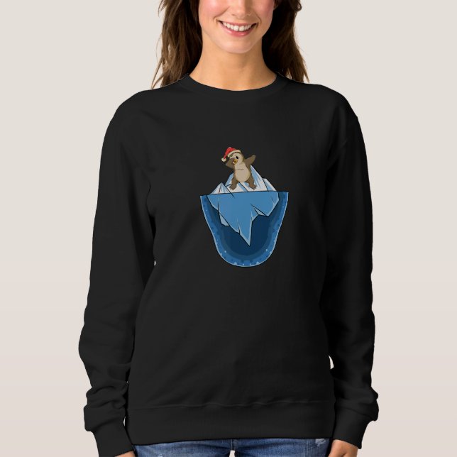 Sweatshirt Christmas Dabbing Xmas Winter Penguin Christmas Ch (Devant)
