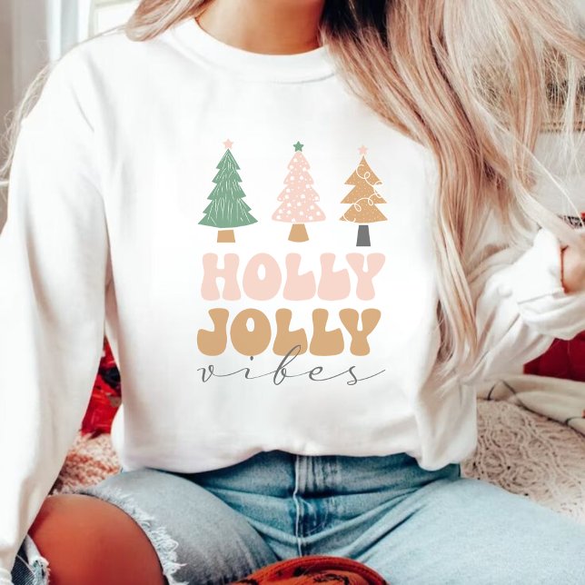 Sweatshirt Christmas Holly Jolly Vibes (Créateur téléchargé)
