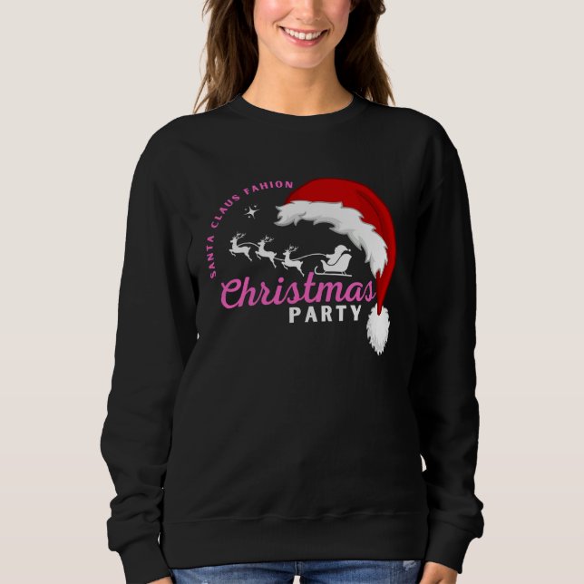 Sweatshirt Christmas Motif Christmas Party  2 (Devant)
