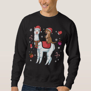 Sweatshirt Christmas Otter Cadeau Enfants Alpaka Cadeau Femme
