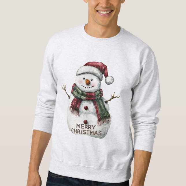 Sweatshirt Christmas Snowman (Devant)