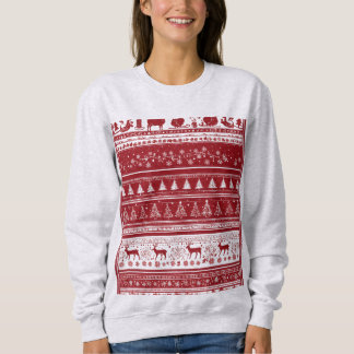 Sweatshirt Christmas tress and deer ,sweat-shirt for women 