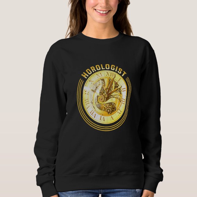 Sweatshirt Chronologue Horologue Watch Expert Horloge Maker H (Devant)