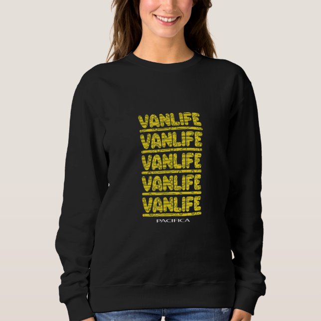 Sweatshirt Chrysler Pacifica Van Life Stacked (Devant)
