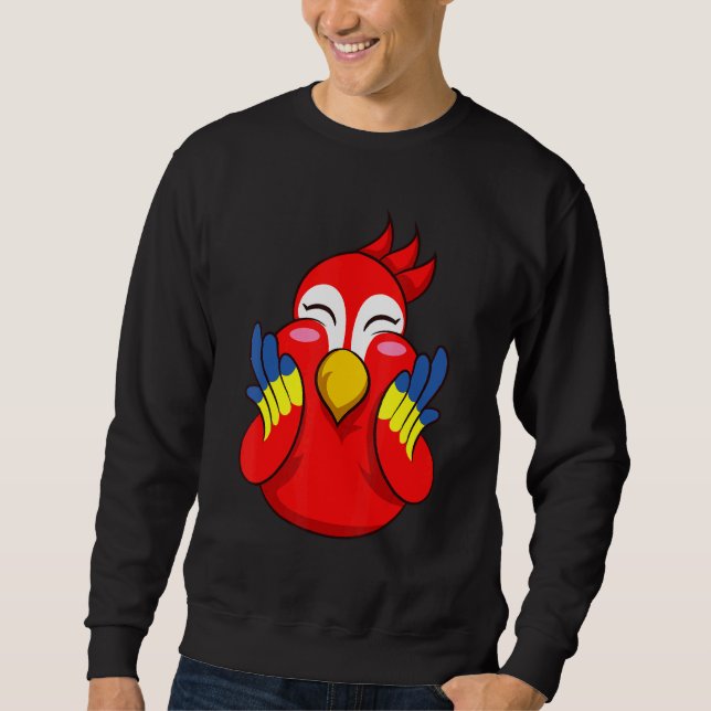 Sweatshirt Chubby Cheeks Parrot T (Devant)