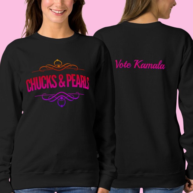 Sweatshirt Chuck & Pearls Vote Kamala (Créateur téléchargé)