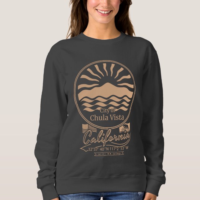 SWEATSHIRT CHULA VISTA SAN DIEGO CALIFORNIE (Devant)