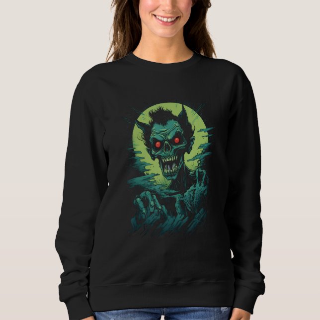Sweatshirt Chupacabra The Goat Sucker by Haunted Horror Hallo (Devant)