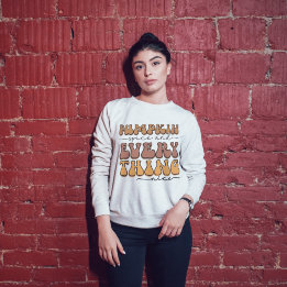 Sweatshirt Chute citrouille d'épices