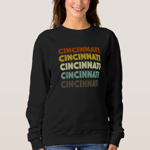 Sweatshirt Cincinnati Ohio Américain Oh États-Unis Résident d