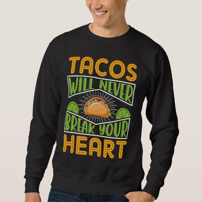 Sweatshirt Cinco De Mayo, Buritos , Mexico Tacos and Avocado  (Devant)