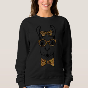 Sweatshirt Cinco De Mayo Cute Llama Lunettes de soleil Tie Dy