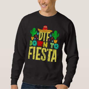 Sweatshirt Cinco De Mayo Vintage Mexicain Dtf À Fiesta 1
