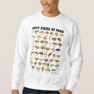 Sweatshirt CINQUANTE ÉTATS DE LA NOURRITURE Etats-Unis Amériq